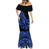 polynesia-mermaid-dress-fish-hook-tattoo-go-fishing-polynesian-pattern-blue