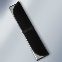 New Zealand and South Africa Rugby Custom Auto Sun Shade Maori Silver Fern Springbok Together - Polynesian Pride