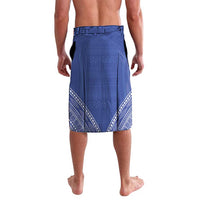 Queen Salote College 100 Years Personalized Lavalava Tonga QSC Heilala Lei Blue Ngatu Pattern LT14 - Polynesian Pride