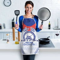 Queen Salote College 100 Years Personalized Apron Tonga QSC Heilala Lei White Ngatu Pattern LT14 - Polynesian Pride