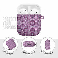 Poni Palaka Quilt Hawaii AirPods Case Hawaiian Tropical Monstera Sea Turtle LT14 - Polynesian Pride