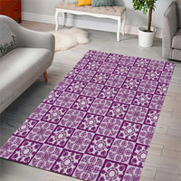 Poni Palaka Quilt Hawaii Area Rug Hawaiian Tropical Monstera Sea Turtle LT14 - Polynesian Pride