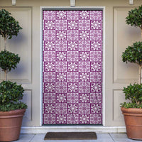 Poni Palaka Quilt Hawaii Door Cover Hawaiian Tropical Monstera Sea Turtle LT14 Purple - Polynesian Pride