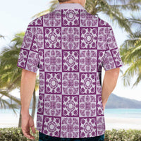 Poni Palaka Quilt Hawaii Hawaiian Shirt Hawaiian Tropical Monstera Sea Turtle