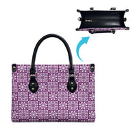 Poni Palaka Quilt Hawaii Leather Bag Hawaiian Tropical Monstera Sea Turtle LT14 - Polynesian Pride