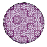 Poni Palaka Quilt Hawaii Spare Tire Cover Hawaiian Tropical Monstera Sea Turtle LT14 - Polynesian Pride