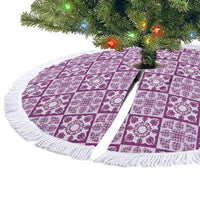 Poni Palaka Quilt Hawaii Tree Skirt Hawaiian Tropical Monstera Sea Turtle LT14 - Polynesian Pride