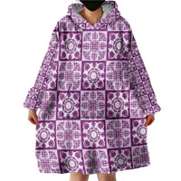 Poni Palaka Quilt Hawaii Wearable Blanket Hoodie Hawaiian Tropical Monstera Sea Turtle LT14 - Polynesian Pride