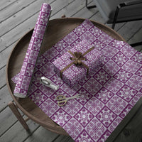 Poni Palaka Quilt Hawaii Wrapping Paper Hawaiian Tropical Monstera Sea Turtle LT14 - Polynesian Pride