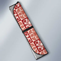 Ulaula Palaka Quilt Hawaii Auto Sun Shade Hawaiian Tropical Monstera Sea Turtle LT14 - Polynesian Pride