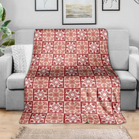 Ulaula Palaka Quilt Hawaii Blanket Hawaiian Tropical Monstera Sea Turtle LT14 - Polynesian Pride