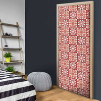 Ulaula Palaka Quilt Hawaii Door Cover Hawaiian Tropical Monstera Sea Turtle LT14 - Polynesian Pride