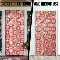 Ulaula Palaka Quilt Hawaii Door Cover Hawaiian Tropical Monstera Sea Turtle LT14 - Polynesian Pride