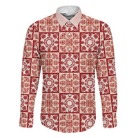 Ulaula Palaka Quilt Hawaii Family Matching Puletasi and Hawaiian Shirt Hawaiian Tropical Monstera Sea Turtle