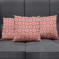 Ulaula Palaka Quilt Hawaii Pillow Cover Hawaiian Tropical Monstera Sea Turtle LT14 - Polynesian Pride