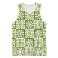 Omaomao Palaka Quilt Hawaii Basketball Jersey Hawaiian Tropical Monstera Sea Turtle LT14 Unisex Green - Polynesian Pride