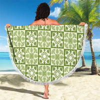 Omaomao Palaka Quilt Hawaii Beach Blanket Hawaiian Tropical Monstera Sea Turtle LT14 - Polynesian Pride