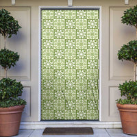 Omaomao Palaka Quilt Hawaii Door Cover Hawaiian Tropical Monstera Sea Turtle LT14 Green - Polynesian Pride