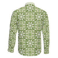 Omaomao Palaka Quilt Hawaii Family Matching Off Shoulder Maxi Dress and Hawaiian Shirt Hawaiian Tropical Monstera Sea Turtle