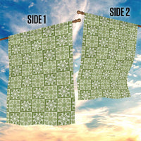 Omaomao Palaka Quilt Hawaii Garden Flag Hawaiian Tropical Monstera Sea Turtle LT14 - Polynesian Pride