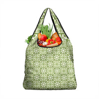 Omaomao Palaka Quilt Hawaii Grocery Bag Hawaiian Tropical Monstera Sea Turtle LT14 1-pack One Size Green - Polynesian Pride