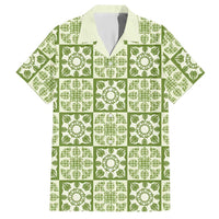 Omaomao Palaka Quilt Hawaii Hawaiian Shirt Hawaiian Tropical Monstera Sea Turtle