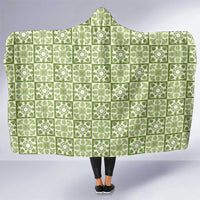 Omaomao Palaka Quilt Hawaii Hooded Blanket Hawaiian Tropical Monstera Sea Turtle LT14 One Size Green - Polynesian Pride