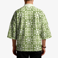 Omaomao Palaka Quilt Hawaii Kimono Hawaiian Tropical Monstera Sea Turtle LT14 - Polynesian Pride