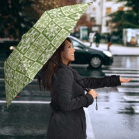 Omaomao Palaka Quilt Hawaii Umbrella Hawaiian Tropical Monstera Sea Turtle LT14 - Polynesian Pride