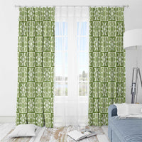 Omaomao Palaka Quilt Hawaii Window Curtain Hawaiian Tropical Monstera Sea Turtle LT14 - Polynesian Pride