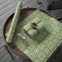 Omaomao Palaka Quilt Hawaii Wrapping Paper Hawaiian Tropical Monstera Sea Turtle LT14 - Polynesian Pride