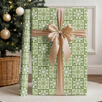 Omaomao Palaka Quilt Hawaii Wrapping Paper Hawaiian Tropical Monstera Sea Turtle LT14 - Polynesian Pride