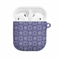 Polu Palaka Quilt Hawaii AirPods Case Hawaiian Tropical Monstera Sea Turtle LT14 Blue - Polynesian Pride