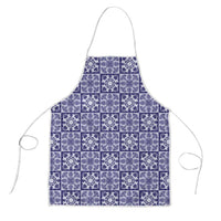 Polu Palaka Quilt Hawaii Apron Hawaiian Tropical Monstera Sea Turtle LT14 Blue - Polynesian Pride