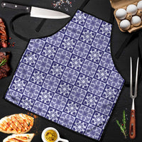 Polu Palaka Quilt Hawaii Apron Hawaiian Tropical Monstera Sea Turtle LT14 Blue - Polynesian Pride