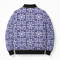 Polu Palaka Quilt Hawaii Bomber Puffer Jacket Hawaiian Tropical Monstera Sea Turtle LT14 - Polynesian Pride
