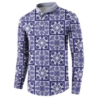 Polu Palaka Quilt Hawaii Button Sweatshirt Hawaiian Tropical Monstera Sea Turtle LT14 - Polynesian Pride