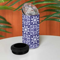Polu Palaka Quilt Hawaii 4 in 1 Can Cooler Tumbler Hawaiian Tropical Monstera Sea Turtle LT14 - Polynesian Pride