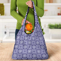 Polu Palaka Quilt Hawaii Grocery Bag Hawaiian Tropical Monstera Sea Turtle LT14 - Polynesian Pride