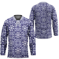 Polu Palaka Quilt Hawaii Hockey Jersey Hawaiian Tropical Monstera Sea Turtle LT14 - Polynesian Pride