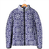 Polu Palaka Quilt Hawaii Padded Jacket Hawaiian Tropical Monstera Sea Turtle LT14 - Polynesian Pride