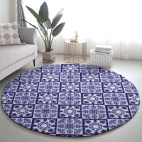 Polu Palaka Quilt Hawaii Round Carpet Hawaiian Tropical Monstera Sea Turtle LT14 - Polynesian Pride