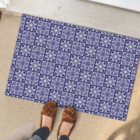 Polu Palaka Quilt Hawaii Rubber Doormat Hawaiian Tropical Monstera Sea Turtle LT14 - Polynesian Pride