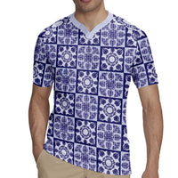 Polu Palaka Quilt Hawaii Rugby Jersey Hawaiian Tropical Monstera Sea Turtle LT14 - Polynesian Pride