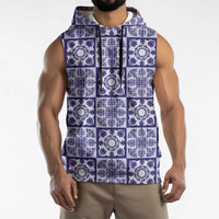 Polu Palaka Quilt Hawaii Sleeveless Hoodie Hawaiian Tropical Monstera Sea Turtle LT14 - Polynesian Pride