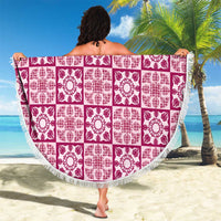 Akala Palaka Quilt Hawaii Beach Blanket Hawaiian Tropical Monstera Sea Turtle LT14 - Polynesian Pride