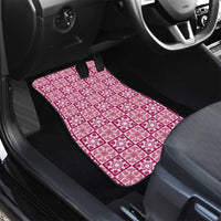 Akala Palaka Quilt Hawaii Car Mats Hawaiian Tropical Monstera Sea Turtle LT14 - Polynesian Pride