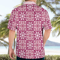 Akala Palaka Quilt Hawaii Hawaiian Shirt Hawaiian Tropical Monstera Sea Turtle