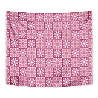 Akala Palaka Quilt Hawaii Tapestry Hawaiian Tropical Monstera Sea Turtle LT14 - Polynesian Pride