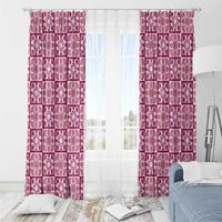 Akala Palaka Quilt Hawaii Window Curtain Hawaiian Tropical Monstera Sea Turtle LT14 - Polynesian Pride